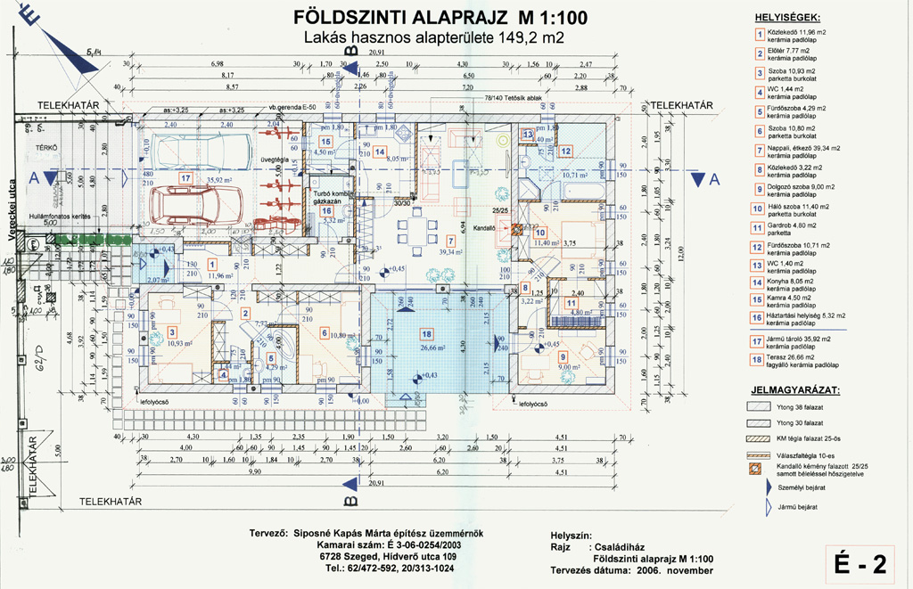 Családi ház alaprajzi referencia